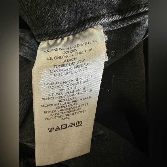 Pilcro The Skipper Charcoal Wide-Leg  High Rise Jeans - Picture 6 of 10